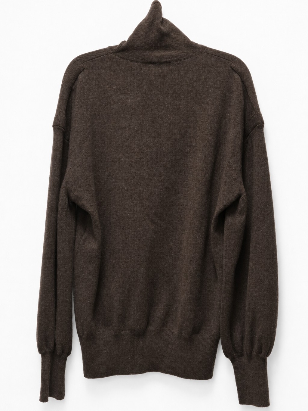 Tom Ford Dark Brown Cashmere Knit Turtleneck Pullover Luxury Sweater M